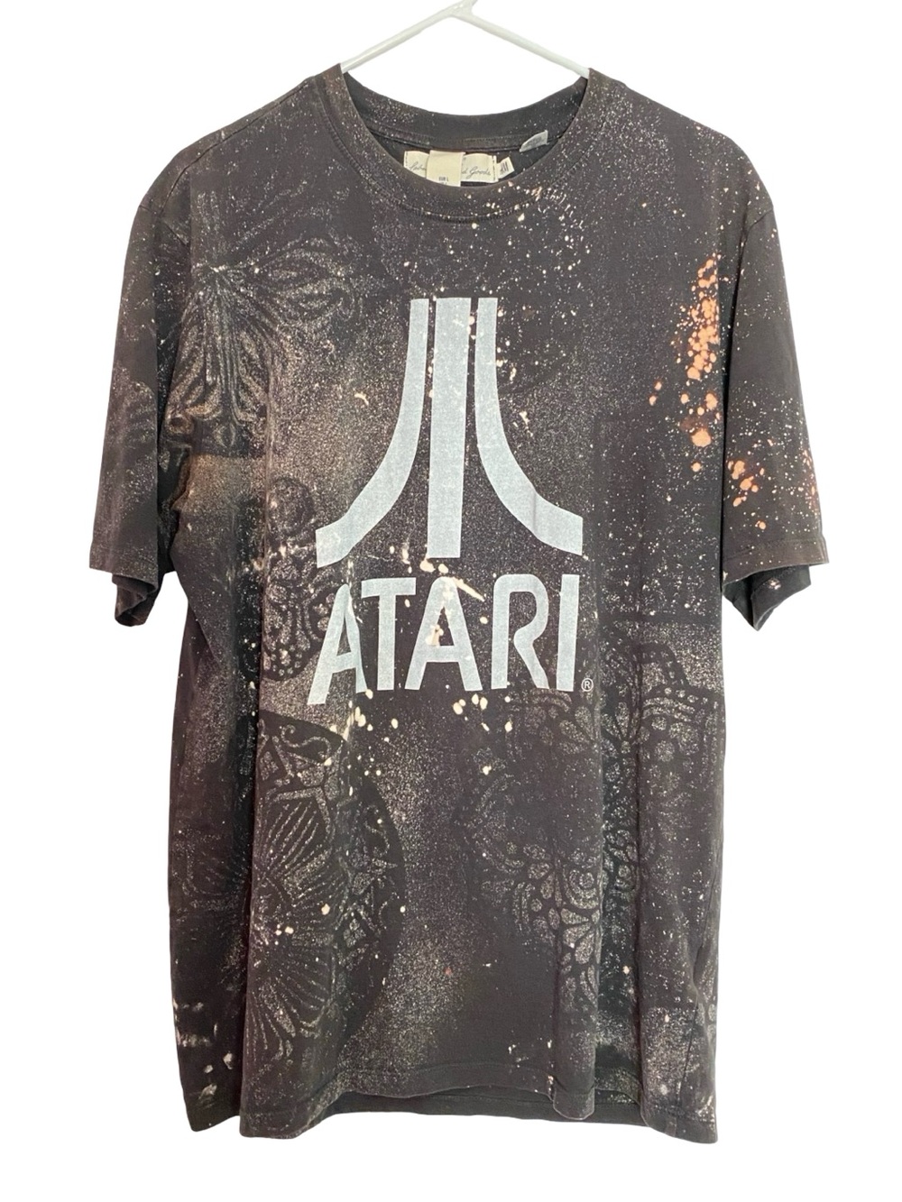 Atari Cool Tee Tshirt Custom Bleached Mens Unisex Size Large Chest 22 Length 29